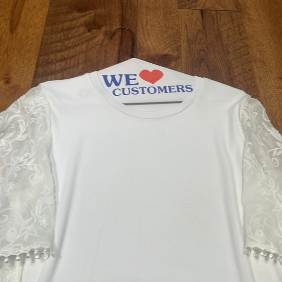 Elie Tahari Woman’s White Short Sleeve Size M - Picture 2 of 7